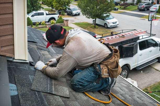 Professional Emergency Roof Repair technician working in Dimondale, MI